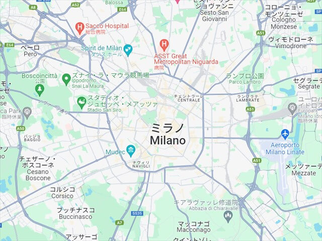ミラノ市地図