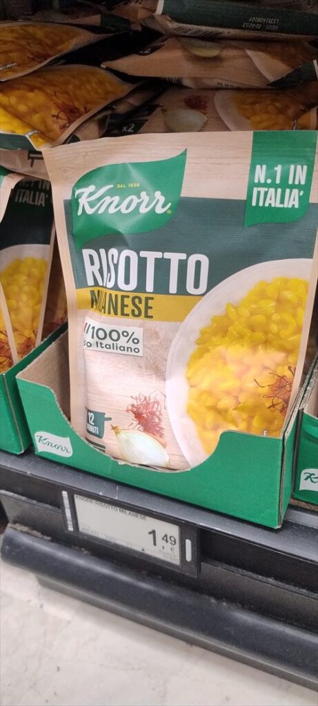 ミラノのスーパーで買えるお土産おすすめ 10 リゾットミラネーゼ